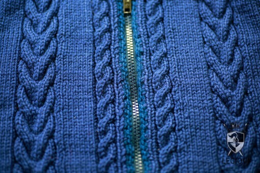 Basic style hand-knitted cardigan