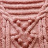 Hand-knitted wool sweater with multi-block pattern