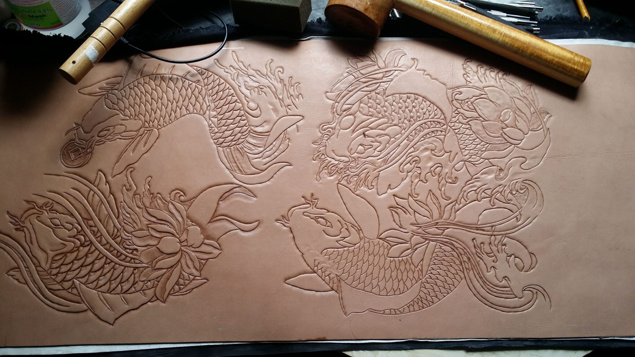 leather carving