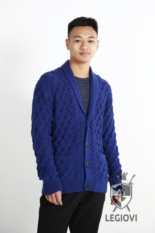 hand-knitted wool cardigan