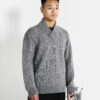 hand-knitted Japanese-style sweater for men