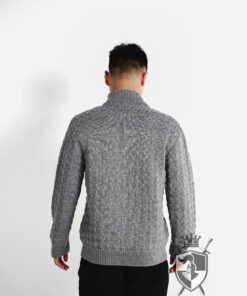 hand-knitted Japanese-style sweater for men