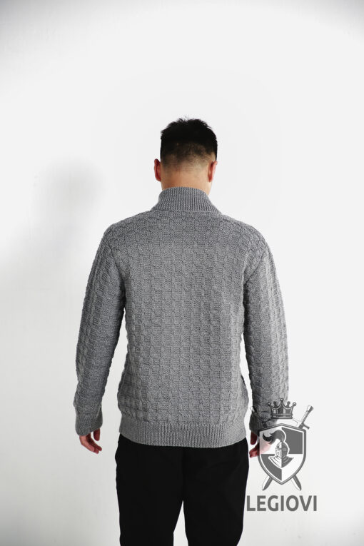 hand-knitted Japanese-style sweater for men