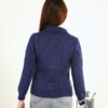 Basic style hand-knitted cardigan